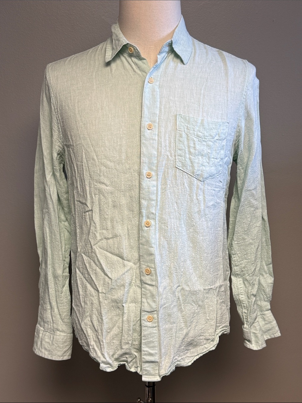 Ben Sherman The Original Linen Blend Button Front Shirt – Men's Medium